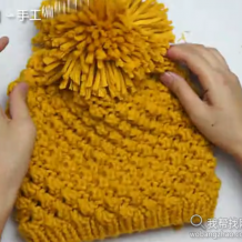 漂亮菠萝花帽子编织方法完整版_棒针(高清)