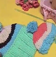 宝宝彩虹帽织法教程最新版_棒针(高清)