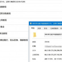 68G拳击教学视频教程打包，送散打擒拿街头防身术资料