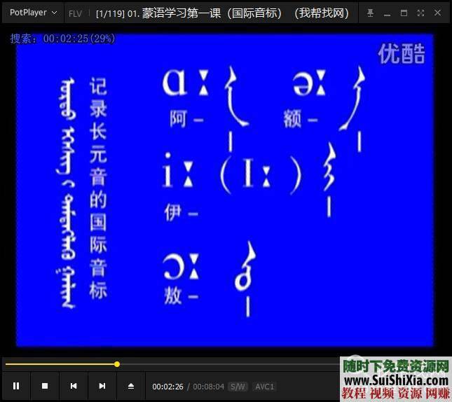 蒙语发音口语语法蒙古语入门学习视频教程与资料课程  蒙古语入门学习视频教程含蒙语发音口语语法等资料课程 第11张