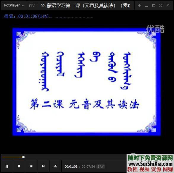 蒙语发音口语语法蒙古语入门学习视频教程与资料课程  蒙古语入门学习视频教程含蒙语发音口语语法等资料课程 第12张