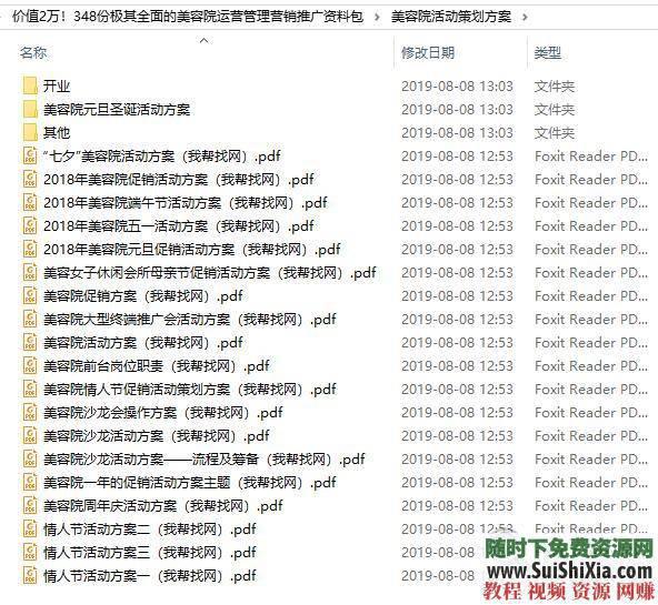 美容院运营管理极其全面的美容院运营管理营销推广资料348份  价值2万！348份极其全面的美容院运营管理营销推广资料包 营销 第9张
