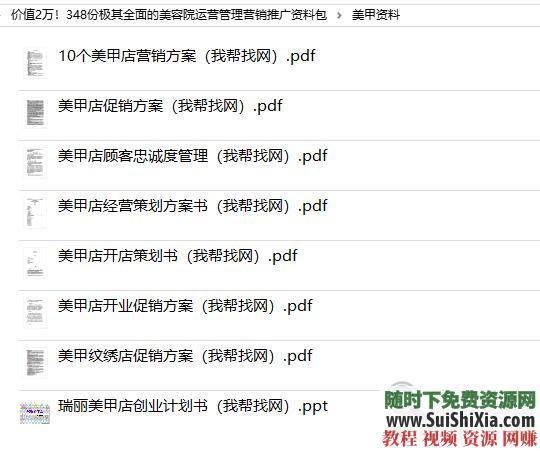 美容院运营管理极其全面的美容院运营管理营销推广资料348份  价值2万！348份极其全面的美容院运营管理营销推广资料包 营销 第13张