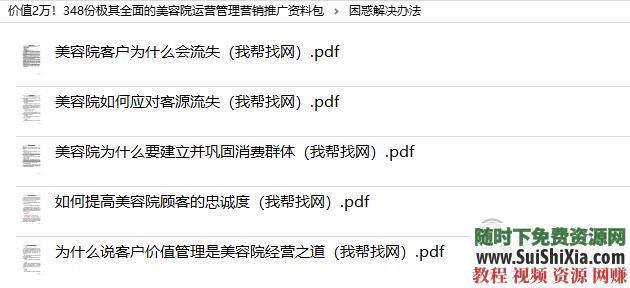 美容院运营管理极其全面的美容院运营管理营销推广资料348份  价值2万！348份极其全面的美容院运营管理营销推广资料包 营销 第12张