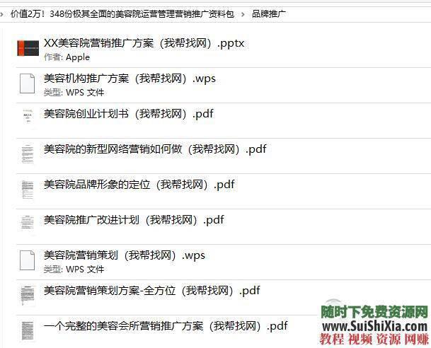 美容院运营管理极其全面的美容院运营管理营销推广资料348份  价值2万！348份极其全面的美容院运营管理营销推广资料包 营销 第15张