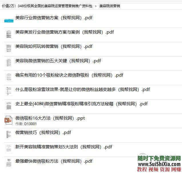美容院运营管理极其全面的美容院运营管理营销推广资料348份  价值2万！348份极其全面的美容院运营管理营销推广资料包 营销 第19张