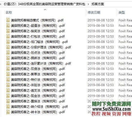 美容院运营管理极其全面的美容院运营管理营销推广资料348份  价值2万！348份极其全面的美容院运营管理营销推广资料包 营销 第18张