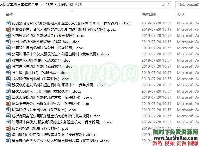 股权架构股权转让 股权分配 股权退出 纠纷协议案例方案模板560份  560份股权分配股权转让股权架构股权退出纠纷协议案例方案模板合集 营销 第11张