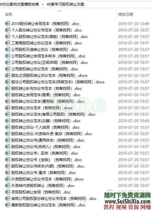 股权架构股权转让 股权分配 股权退出 纠纷协议案例方案模板560份  560份股权分配股权转让股权架构股权退出纠纷协议案例方案模板合集 营销 第19张