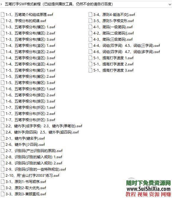 零基础入门到精通学习打字和电子书 五笔打字视频教程全套自学 拆字工具 安卓五笔  五笔打字视频教程全套自学零基础入门到精通学习打字和电子书+拆字工具+安卓五笔练... 电子书 第15张