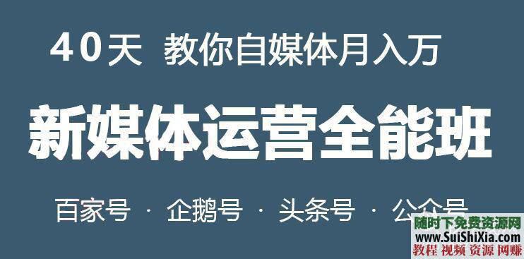 今日头条原创视频初级班和实战班视频教程  新自媒体 相关软件和PPT档案 新自媒体今日头条原创视频初级班和实战班视频教程赠相关软件和PPT档案 视频创业 第1张