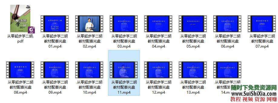 入门到精通演奏自学视频教程  17套二胡乐器初学者 最全17套二胡乐器初学者入门到精通演奏自学视频教程大全 第6张