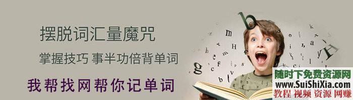 幼儿小学初中高中大学等词汇  超速记单词动画视频MP4教程，含PDF 过目不忘超速记单词动画视频MP4教程，含幼儿小学初中高中大学等词汇PDF 英语学习 第1张