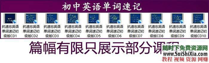 幼儿小学初中高中大学等词汇  超速记单词动画视频MP4教程，含PDF 过目不忘超速记单词动画视频MP4教程，含幼儿小学初中高中大学等词汇PDF 英语学习 第5张