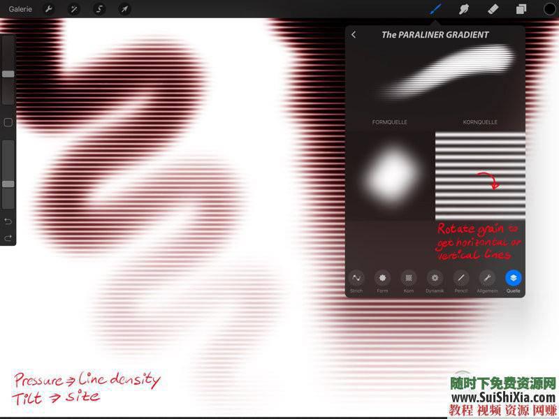 procreate笔刷带预览图 ipad 绘画素材之极品3000 4.5G  绘画素材之极品3000+procreate笔刷带预览图打包4.5G 第6张