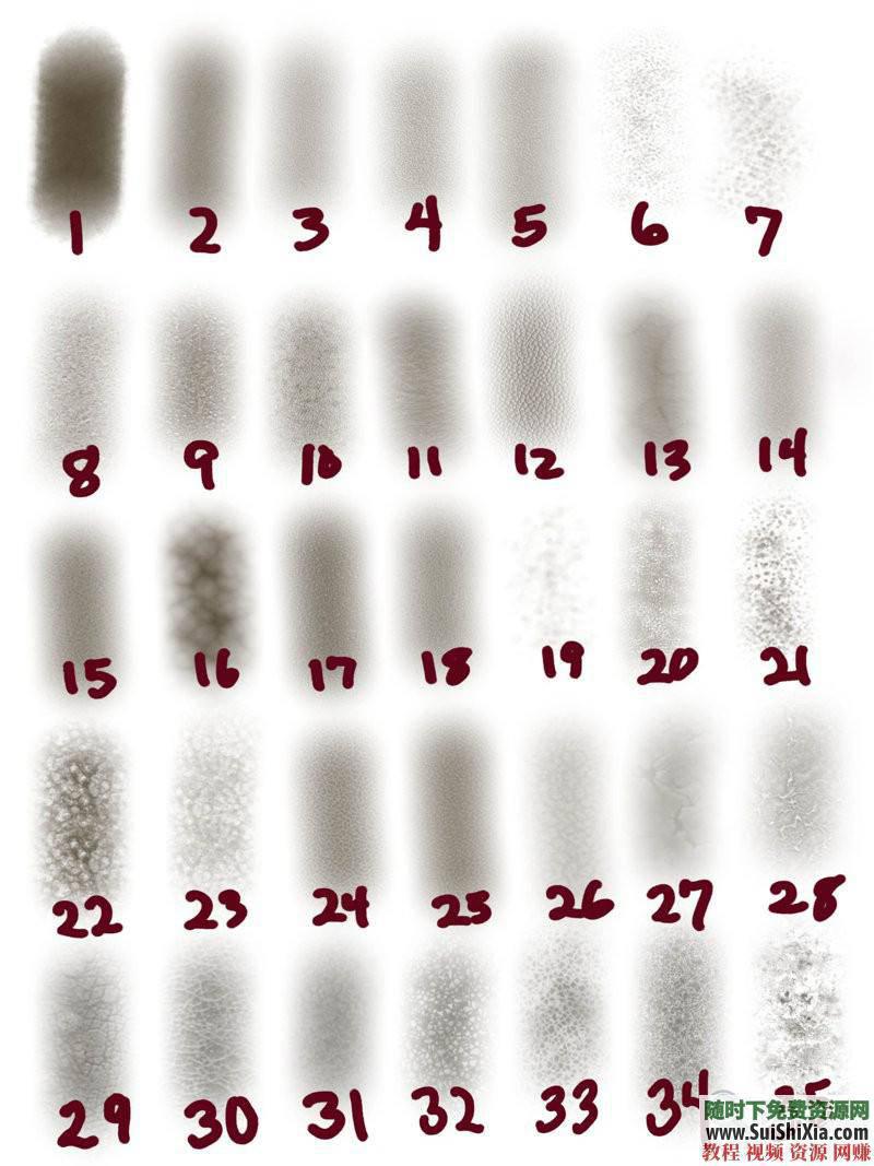 procreate笔刷带预览图 ipad 绘画素材之极品3000 4.5G  绘画素材之极品3000+procreate笔刷带预览图打包4.5G 第7张