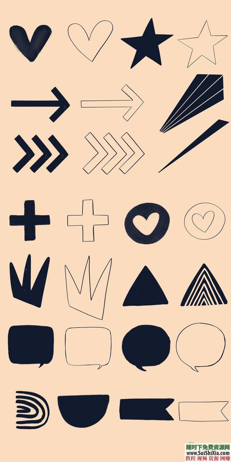 procreate笔刷带预览图 ipad 绘画素材之极品3000 4.5G  绘画素材之极品3000+procreate笔刷带预览图打包4.5G 第10张