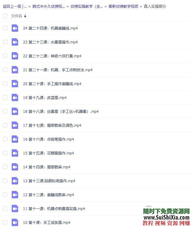 初学者纹绣教程视频 韩式半永久纹眉视频教程全套练习  【某宝重金购买系列】韩式半永久纹眉视频教程全套初学者纹绣教程视频练习培训学习 第7张
