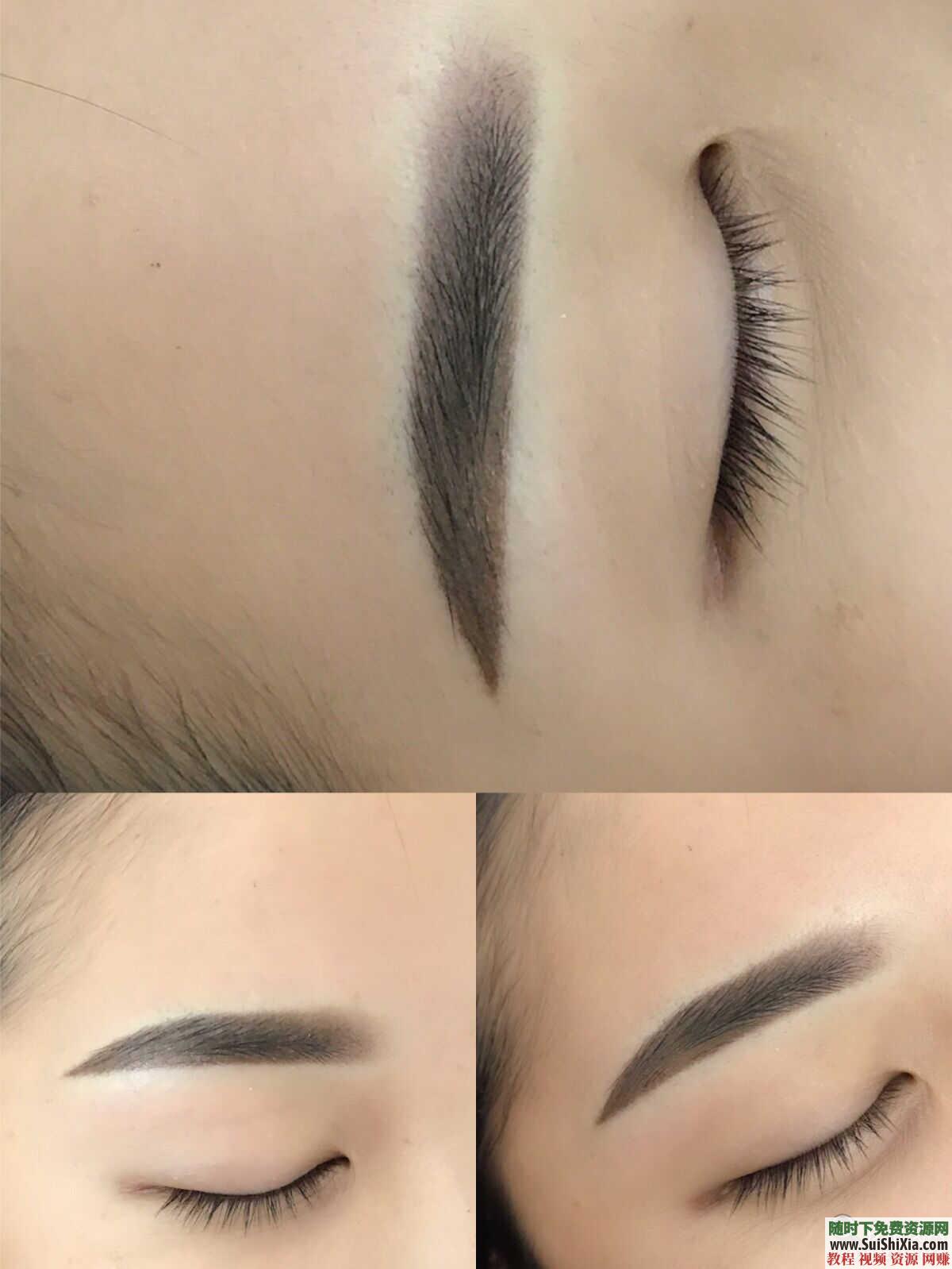 初学者纹绣教程视频 韩式半永久纹眉视频教程全套练习  【某宝重金购买系列】韩式半永久纹眉视频教程全套初学者纹绣教程视频练习培训学习 第18张