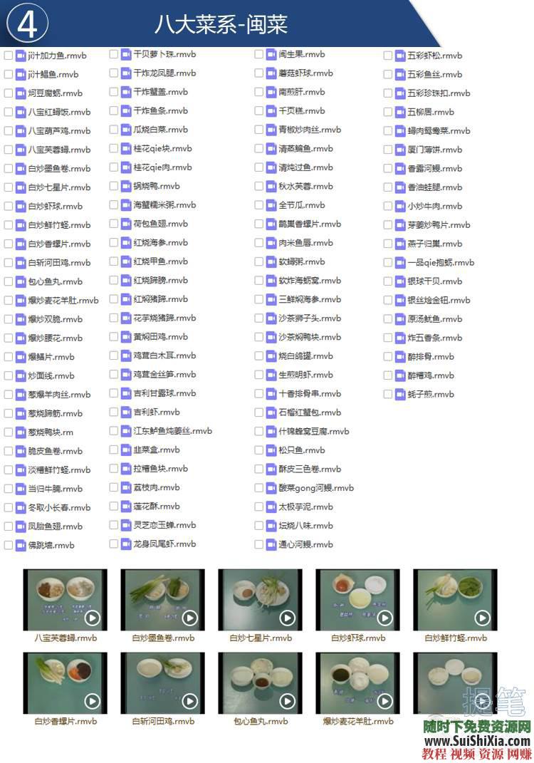 浙-粤-湘-苏-闽-鲁-徽-川菜 厨师烹饪做菜技巧 视频教程  厨师烹饪做菜技巧浙-粤-湘-苏-闽-鲁-徽-川菜视频教程下载 第6张