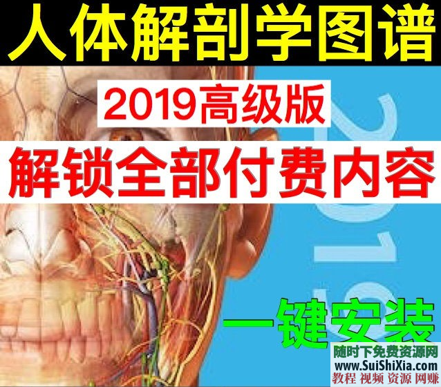 最新Atlas2019人体解剖安卓APP破解+付费版+数据打包下载