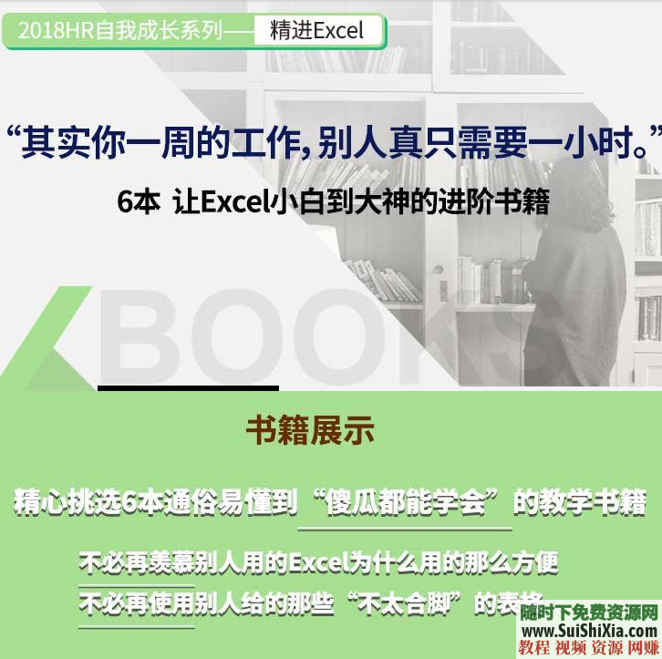 Excel电子书籍6本，本本都是经典，精通表格必备