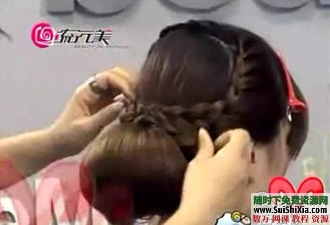 最全的盘发系列教程_盘头发视频教程 第9张 最全的盘发系列教程_盘头发视频教程 第9张