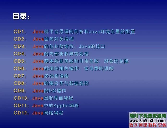 轻松学JAVA教程12集视频打包下载 第2张 轻松学JAVA教程12集视频打包下载 第2张