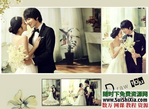 【纯美爱恋】跨页婚纱模板模板10P 第1张 【纯美爱恋】跨页婚纱模板模板10P 第1张