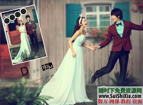 【纯美爱恋】跨页婚纱模板模板10P 第4张 【纯美爱恋】跨页婚纱模板模板10P 第4张