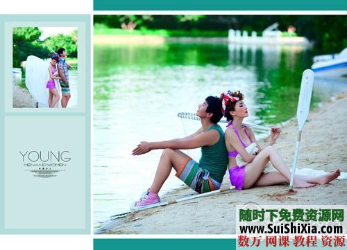 【夏日水岸】跨页婚纱模板素材9P 第3张 【夏日水岸】跨页婚纱模板素材9P 第3张