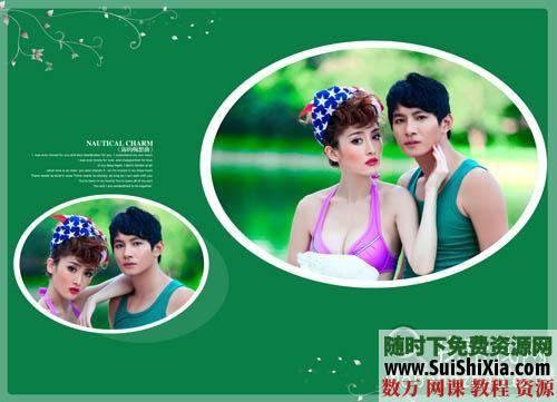 【夏日水岸】跨页婚纱模板素材9P 第8张 【夏日水岸】跨页婚纱模板素材9P 第8张