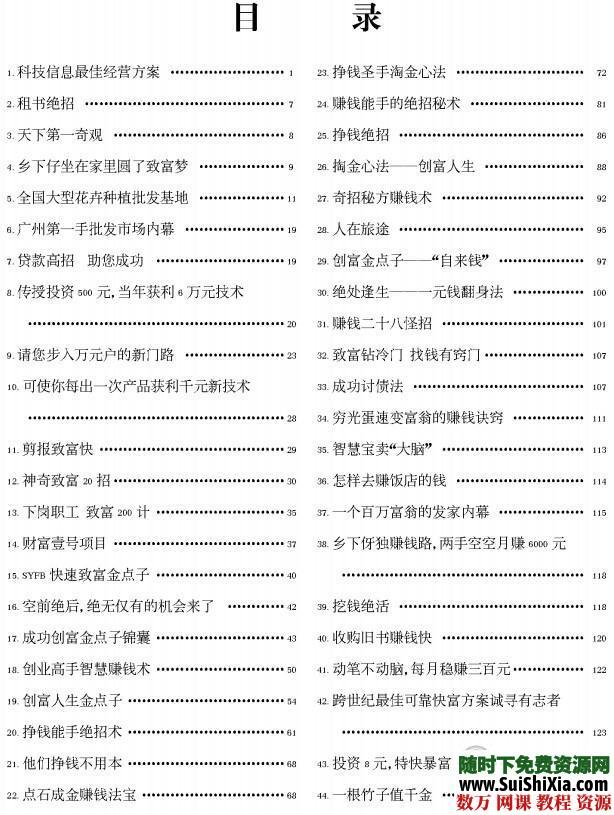 最新赚钱金点子项目上千个合集 第4张 最新赚钱金点子项目上千个合集 第4张