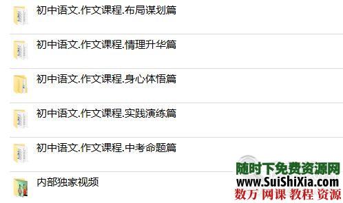 中小学生作文写作入门到精通必备视频教程+作文素材库资料 第7张 中小学生作文写作入门到精通必备视频教程+作文素材库资料 第7张