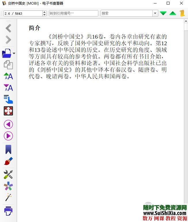 哈佛剑桥中国史Mobi电子书籍 电子书 第2张 哈佛剑桥中国史Mobi电子书籍 电子书 第2张
