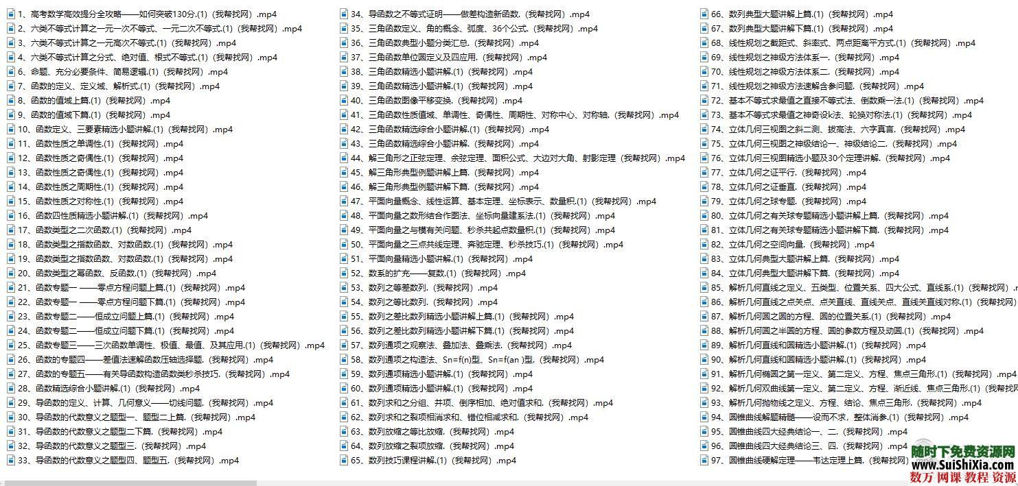 推荐一套优秀的高中数学视频课程,带练习试题、答案和导数PDF资料校博数学 英语学习 第7张 推荐一套优秀的高中数学视频课程,带练习试题、答案和导数PDF资料校博数学 英语学习 第7张