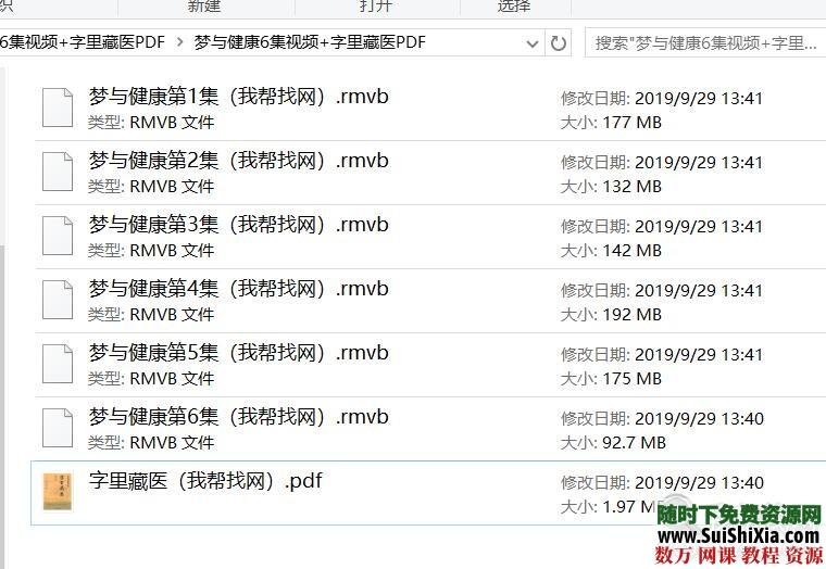 梦与健康6集视频+字里藏医PDF 第1张 梦与健康6集视频+字里藏医PDF 第1张