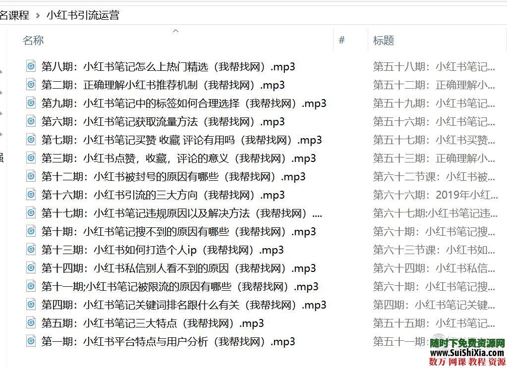干货!2019小红书视频教程店铺推广引流运营品牌打造文案写作变现排名计划课程 营销 第3张 干货!2019小红书视频教程店铺推广引流运营品牌打造文案写作变现排名计划课程 营销 第3张