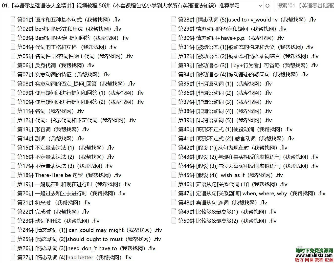 自学小学、初中、高中、大学英语语法合集视频教程全套讲解教学入门课程 英语学习 第3张