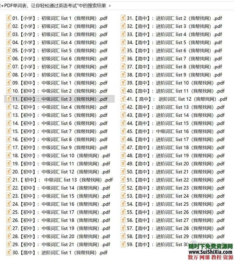 小初高八遍魔耳记单词MP3教程+PDF单词表,让你轻松通过英语考试 英语学习 第1张 小初高八遍魔耳记单词MP3教程+PDF单词表,让你轻松通过英语考试 英语学习 第1张