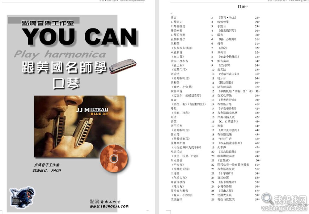 10孔、24孔零基础入门学布鲁斯口琴教程视频+PDF书籍教材+MP3练习曲大全 第2张 10孔、24孔零基础入门学布鲁斯口琴教程视频+PDF书籍教材+MP3练习曲大全 第2张